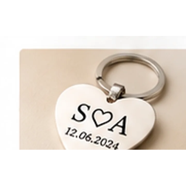Personalised Couple Keyring